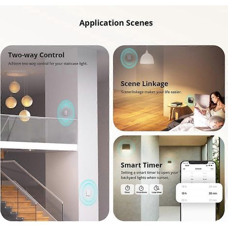 Interrupteur Zigbee DIY ZBMINI-L2 à 2 voies, sans fil neutre, pour la maison - 1 (1/4)