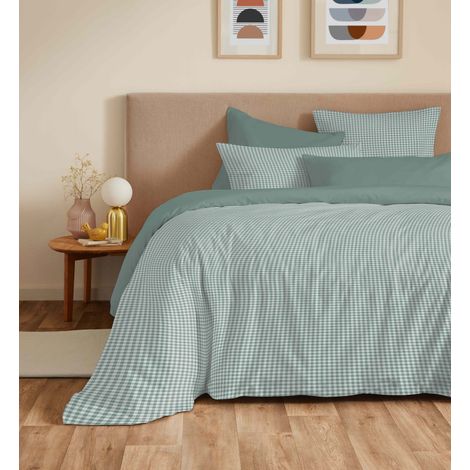 Pack complet housse de couette réversible "Vanessa" 6 pièces pour lit 160 x 200 Gabrielle Sauge