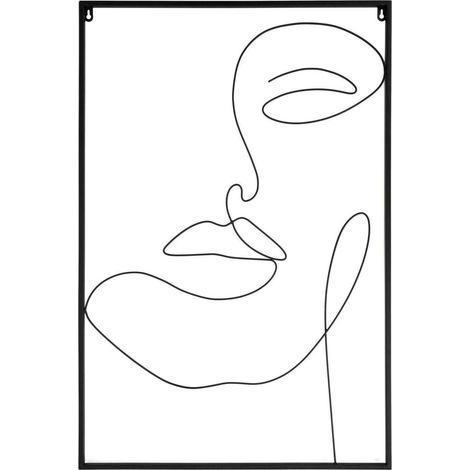PEINTURE SUR MÉTAL Noir artistique Métal plié MODERNE (1/4)