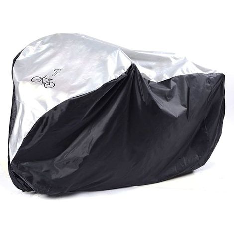 Housse imperméable pour vélos (1/2 vélos) - Protection extérieure contre le froid, la pluie, la neige et le vent - Bâche - Abri anti-poussière et anti-salissures - Résistante aux UV-AquaForge (1/5)