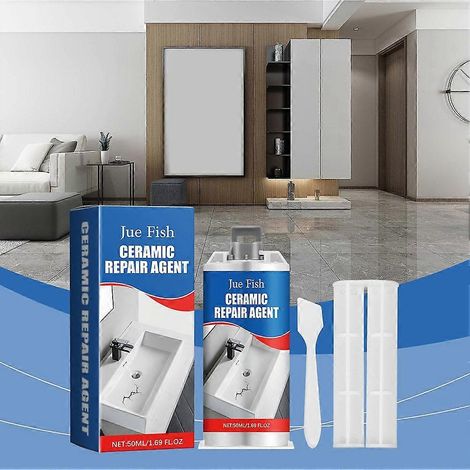 Pâte de réparation céramique pour carrelage mural, pour une utilisation pratique en entretien, réparation et bricolage.-AquaForge (1/5)