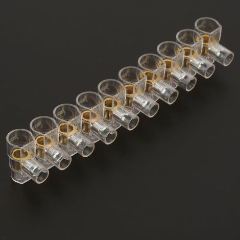 Connecteur à vis à barrière 10P BH60-10P, bornier électrique, bloc de jonction de fils, 1 pièce, pour câblage industriel, connexion sûre et durable. (1/5)
