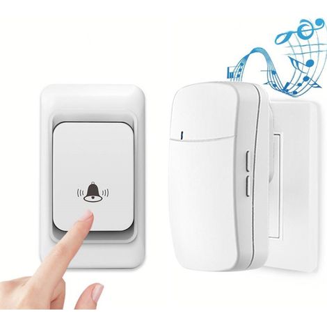 Sonnette Sans Fil Extérieure Intelligente - Étanche IP55, 38 Mélodies, 3 Niveaux de Volume, Carillon Digital - Pour Maison & Jardin (1/5)