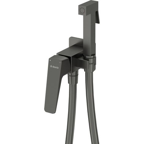 Unterputz-Bidetmischer-Set in PVD-Titanfarbe Titanio Deante BLUR BQLD34M  Titan