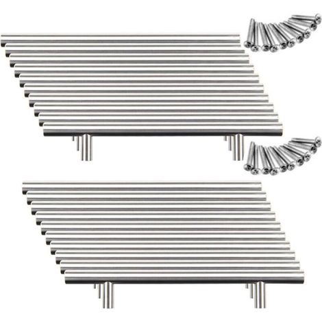 20 Stück Edelstahl-Küchenschranktürgriffe (128 mm (Lochmittenabstand)) (1/4)
