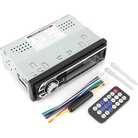 Autoradio DC 12V MP3 FM USB AUX Lecteur Audio Voiture Récepteur Tableau de Bord avec Télécommande (1/5)