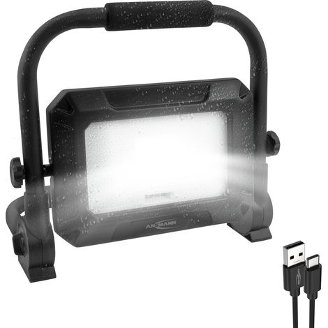 Ansmann FL50W-R Projecteur de chantier sans fil 50 W 4500 lm blanc lumière du jour 1600-0630 (1/5)