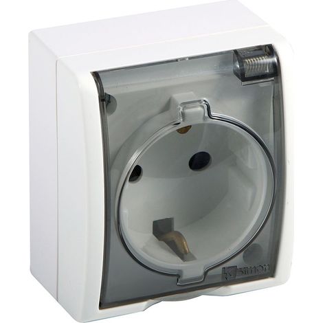 Base enchufe elec schuko tt bl aquarius simon (1/2)