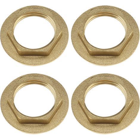 The Lord of the Tools 4pcs 1/2 pouce Écrou Arrière à Bride Robinet en Laiton Écrou de Raccord de Plomberie pour Robinets de Lavabo Salle de Bain Raccords de Plomberie Accessoires Matériel (1/5)