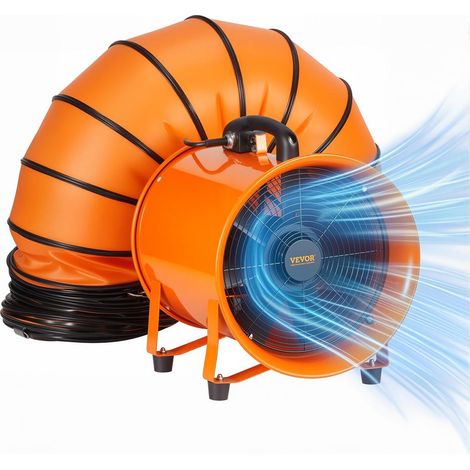 Maison et travail, extracteur d'air avec tuyau 10 m, ventilateur d'évacuation 304,8 mm, débit 4373 m3/h (1/5)