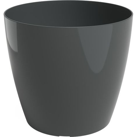 artevasi© SAN REMO Übertopf Anthrazit glänzend Ø 25 cm - Kunststoff (1/5)