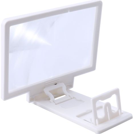 [JAMAIS UTILISÉ]Loupe d'écran pour téléphone portable, loupe vidéo 3D, protection oculaire, support multifonction pour smartphone