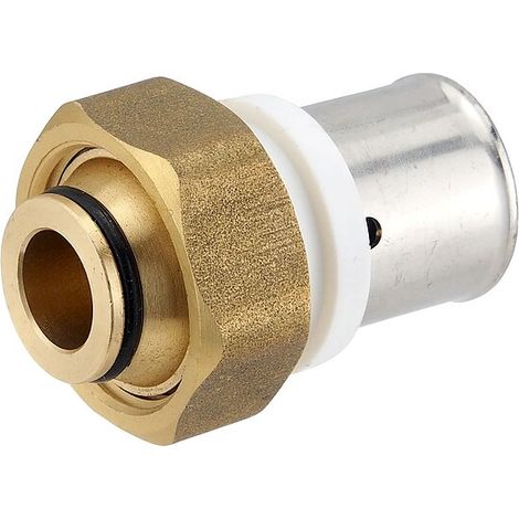 Press-Verschraubung mit Überwurfmutter 3/4'' IG - mit Eurokonus - für Alu-Verbundrohr 20 x 2,0 mm (1/2)