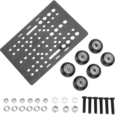 Satz mit 70 Nylon-Hutmuttern M3/M4/M5/M6/M8/M10 mit gewölbtem Kopf und Sechskantaufnahme (weiß) (1/5)