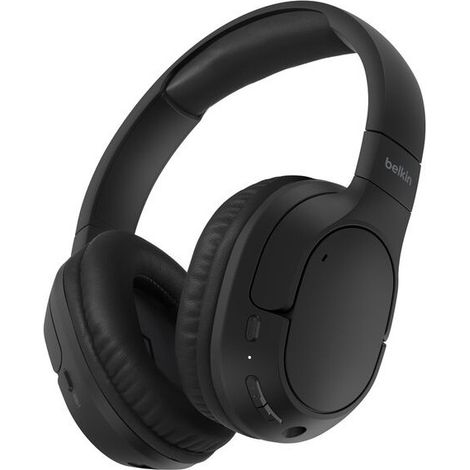 Belkin AUD009HQBK cuffia e auricolare Cuffie Wireless A Padiglione Musica e Chiamate USB tipo-C Bluetooth Nero
