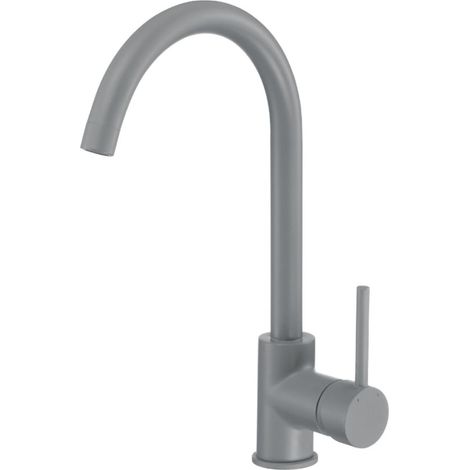 Miscelatore cucina grigio opaco con beccuccio girevole - Gianin