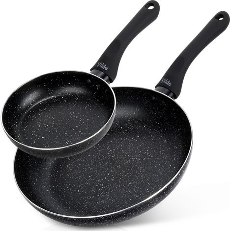 Ensemble de poêles à frire en granit Black Line 16/26 cm 2 pièces. (1/5)