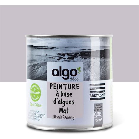 Peinture écologique Algo - Mat - Rose Rêverie à Giverny - 0.5L (1/5)