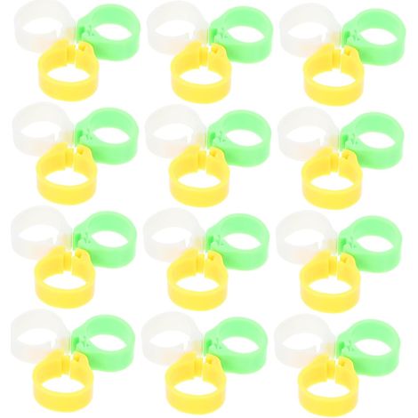 600pièces Anneaux Identification pour Pigeons Et Oiseaux Anneaux Plastique pour De Perroquets Adaptés pour Volailles Et Petits Oiseaux Utilisation Facile Et (1/5)