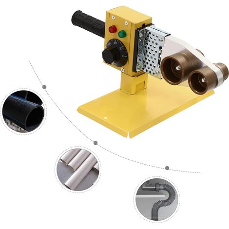 Type 63 machine de soudage de tuyau d'eau, machine de soudage de tuyau professionnelle, 20 - 63 mm, pour PPR / PB / PE / PV, 800W 220V (1/5)