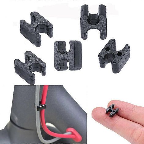 Lot de 5 pinces de rangement pour câbles, compatibles avec les trottinettes électriques Xiaomi Mijia M365, skateboards et enrouleurs de câble téléphonique et de données. (1/5)