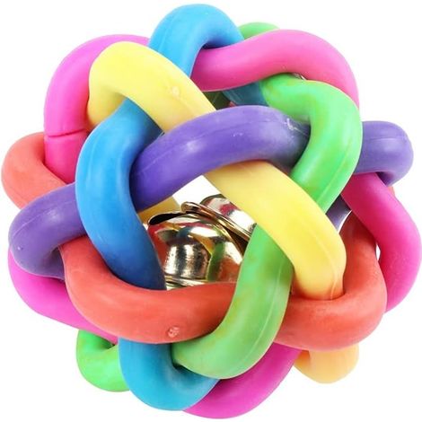 Pet Bite Toy, Pet Dog Playing Ball Puppy Training Toy Ball Dog Cat Toy with Small Bell, for Dog Puppy