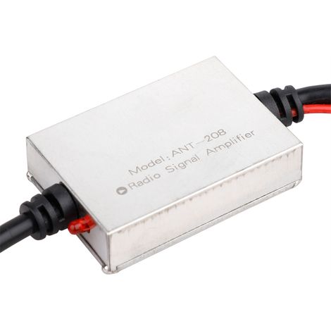 Amplificateur de Signal FM Antenne Voiture en Métal Anti-Interférence Radio Universal Auto Booster Amp Pièces Automobiles (1/5)
