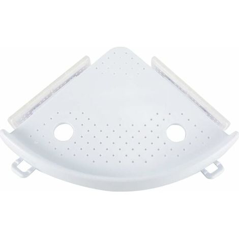 Etagere D'Angle Salle De Bain - Support Adhésif À Ventouse - Pour Douche Et Cuisine - 3 Niveaux - Sans Perçage - 1 Pièce (1/5)