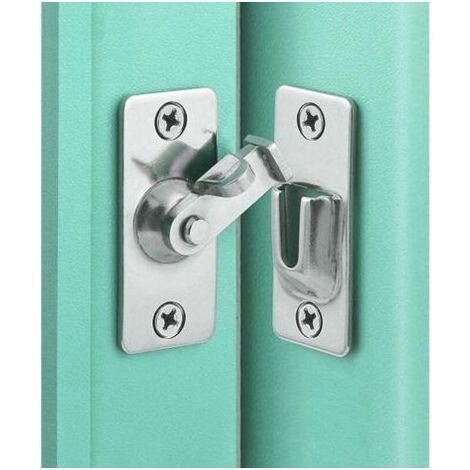 90 degrés Loquet de porte Serrure de porte coulissante Serrure de porte moustiquaire Serrure de poche (1/4)