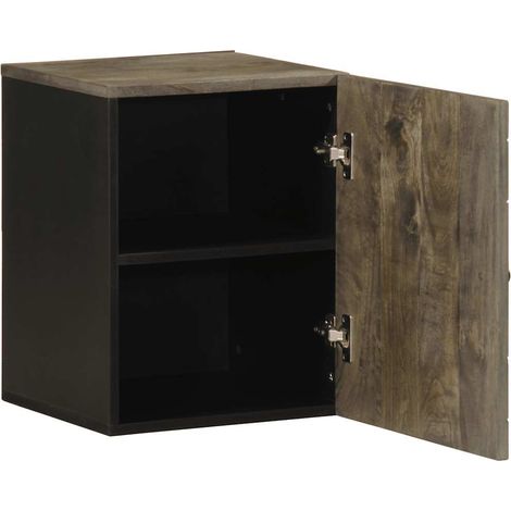 Meubles de Rangement,Armoire de salle de bain murale 38x33x48cm bois massif manguier CFW883439 (1/5)