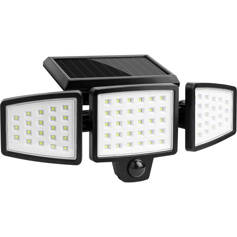 72 LED-Solarleuchten, Bewegungsmelder für den Außenbereich, 1200 Lumen, 6500K Farbtemperatur, 360°-Drehung. (1/5)