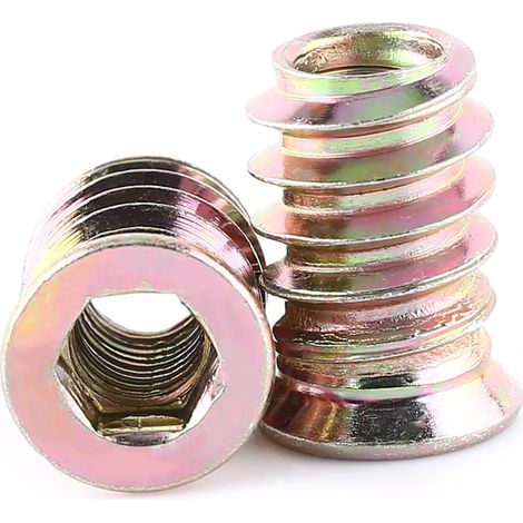 Furniture Hex Socket Drive Threaded Insert Nut Screw in Type (M617mm)