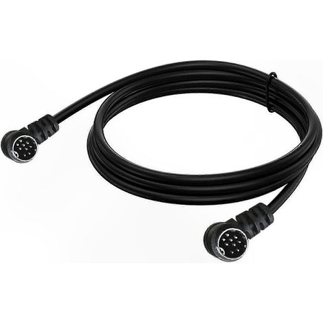 Câble S-Vidéo 9 broches pour transmission audio-vidéo, connecteurs droits et coudés, cordon Mini DIN à qualité de signal optimisée (1/5)
