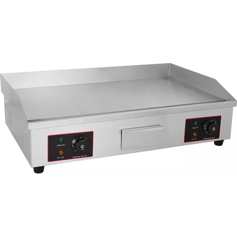 4400 W professionelle elektrische Grillplatte aus Eisen, 730 x 480 x 230 mm, einstellbare Temperatur auf dem Kochfeld 50–300 °C, zum Kochen von Speisen