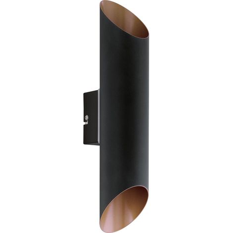 Applique Esterno Moderna Agolada Metallo Nero Rame Led (1/5)