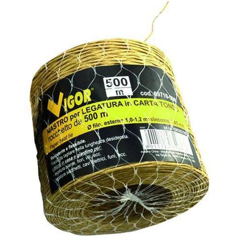 Nastro tondo per legatura in carta - rocchetto 500 metri
