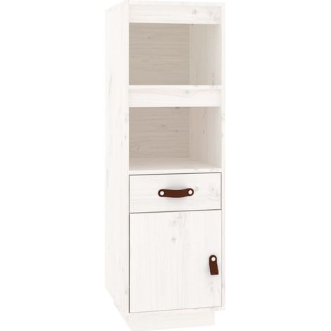 Maison Exclusive - Aparador alto madera maciza de pino blanco 34x
