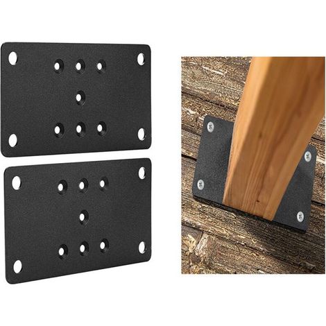 Hochleistungs-Grundplatte für Terrassenpfosten, Zaunpfostenbefestigungen, Halterungen, Ankerplatten für Terrassenpfosten, Verbinder für Terrassenpfostenfüße (1/5)