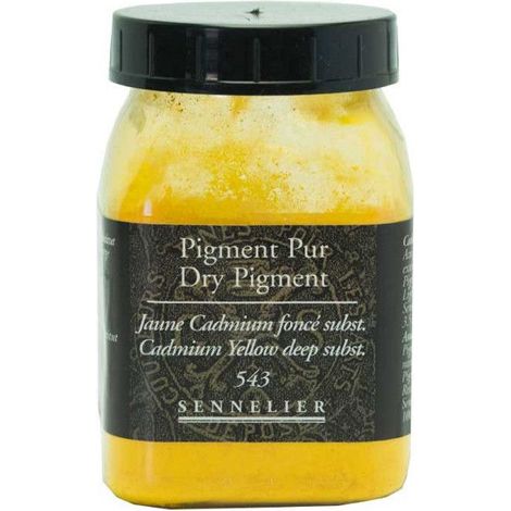 Pigment pour création de peinture - pot 100 g - Jaune de cadmium foncé substitut