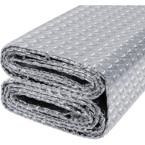 Feuille isolante thermique double face aluminium, anti-UV et coupe-vent, pour maison, caravane et fenêtres.06x5m (1/5)
