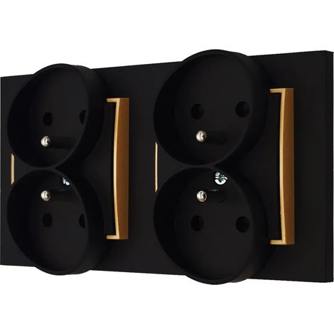 Due nidi in una cornice, mini pipistrello, nero opaco/oro 12 (1/4)