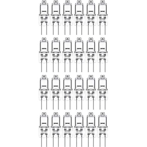 Ampoules Halogènes G4 Blanc Chaud (10W 12V) - Lot de 20, Longue Durée de Vie