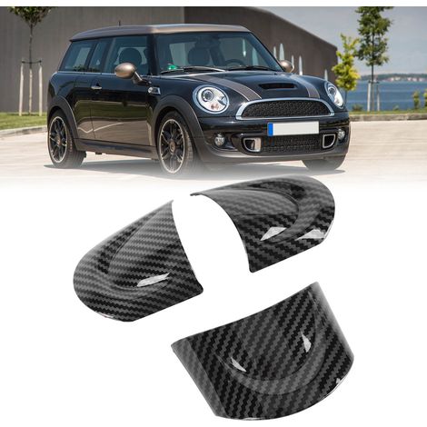 Lenkradverkleidung mit Carbonfaser-Textur, ohne Tasten, kompatibel mit MINI Cooper R56 2006-2013. (1/5)