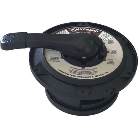 Hayward – Plateau et couvercle pour vanne piscine multivoies – Compatible Vari Flo SPX0719KCA – Éléments inclus : Couvercle, Poignée, Boisseau