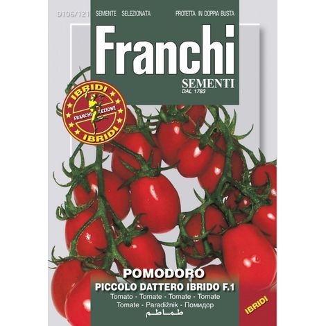 BUSTINA SEMI DI POMODORO PICCOLO DATTERO IBRIDO F.1 ORTO GIARDINO SEMI
