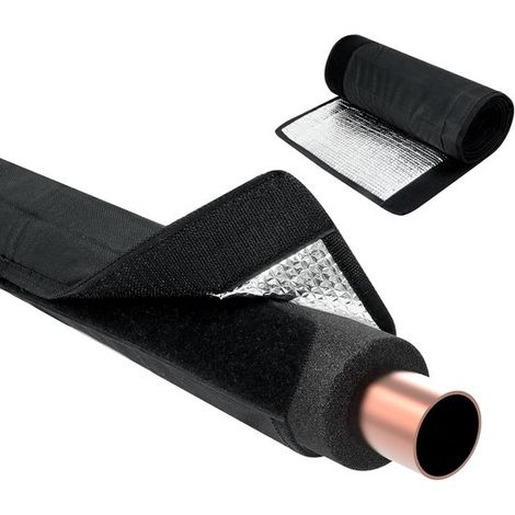 Gaine isolante 3 couches pour climatiseurs, tuyaux en cuivre, 195 x 30 cm, Oxford 600D, isolation de tuyaux, gaine de protection flexible pour climatiseurs split et centraux (1/5)