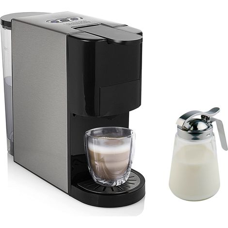 Set: 4in1 Kapselkaffeemaschine für Kapseln, Pads, Kaffeepulver & Milchkännchen (1/5)