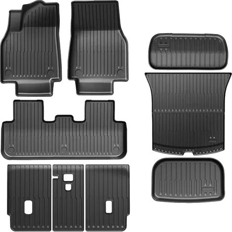 Autofußmatten, Allwetter-Schutz, rutschfestes Design, Einzelne Schicht 9PCS (1/2)