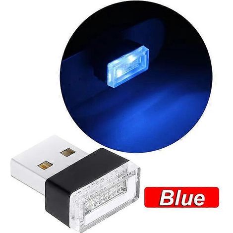 Mini lampe LED USB pour voiture, éclairage d'ambiance néon, branchement facile, lampe décorative pour l'intérieur de la voiture, style automobile