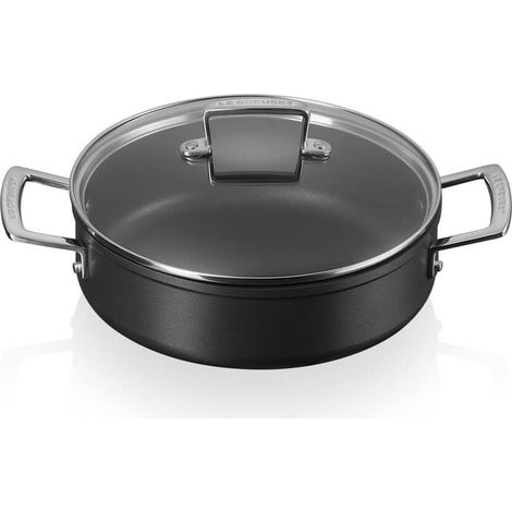 Le Creuset Les Forgées Rondeau Schwarz 28 cm 5,4 L